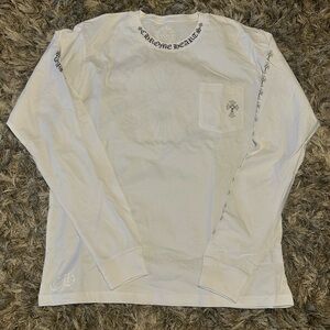 Chrome Hearts Cross White Long Sleeve Tee | Size XL